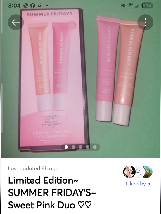 Summer Fridays Other - Limited Edition~ SUMMER FRIDAY'S~ Sweet Pink Duo ♡♡